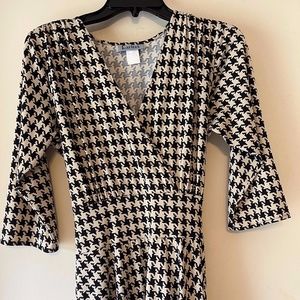 Karina Black and Tan check Margaret XL Midi Dress